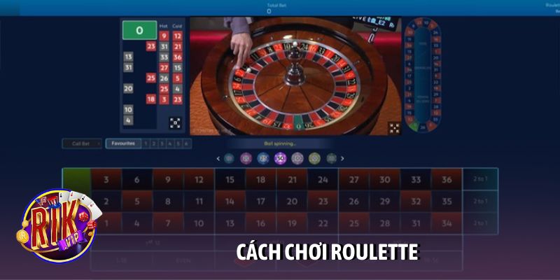 Cách chơi roulette