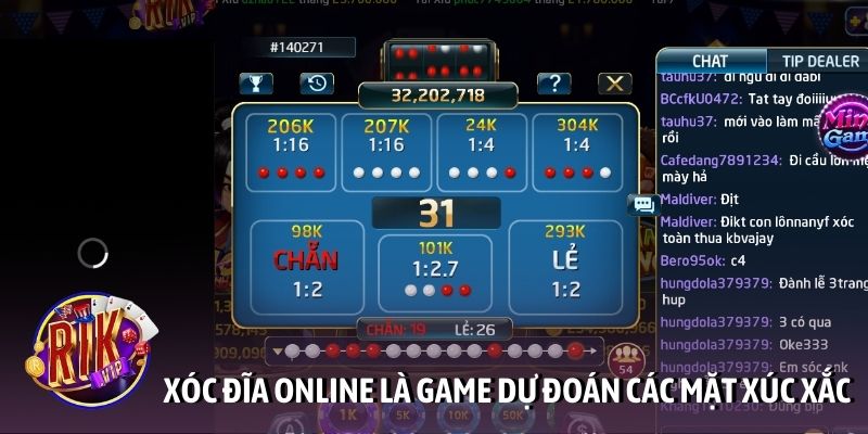 Xóc đĩa online là game dự đoán các mặt xúc xắc